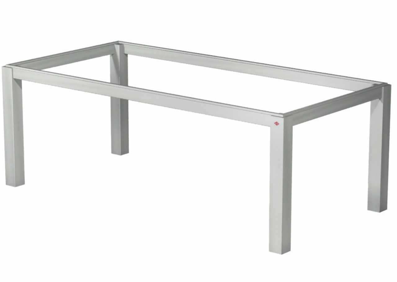 WESCO® Table frame 2/TG120, stainless steel-coloured brushed