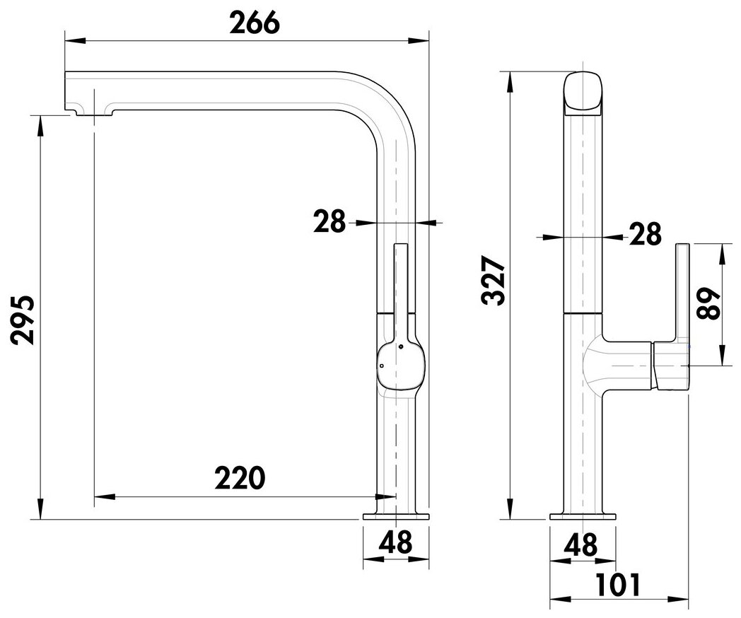 Reban 3, stainless steel coloured, high pressure