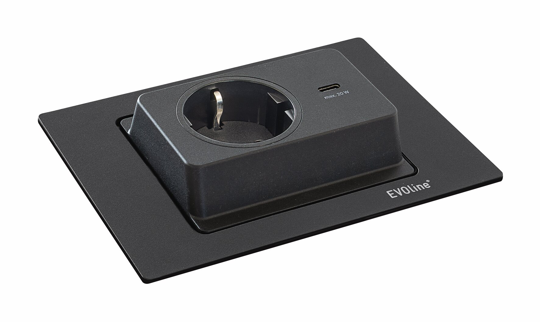  Evoline® Spin USB C, schwarz matt