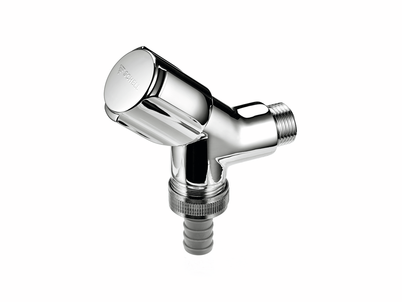 Schuine klepafsluiter voor toestellen, 1/2", chroom