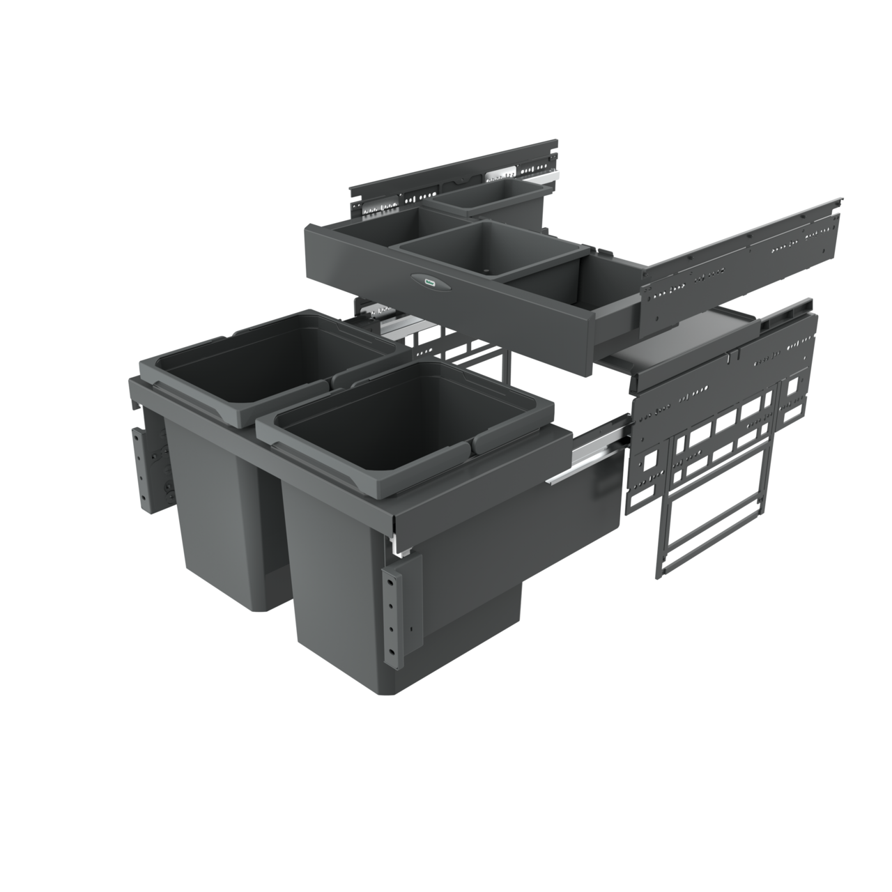 Cox® Base 360 K/600-2 mit Base-Board, ohne Biodeckel, anthrazit, H 460 mm