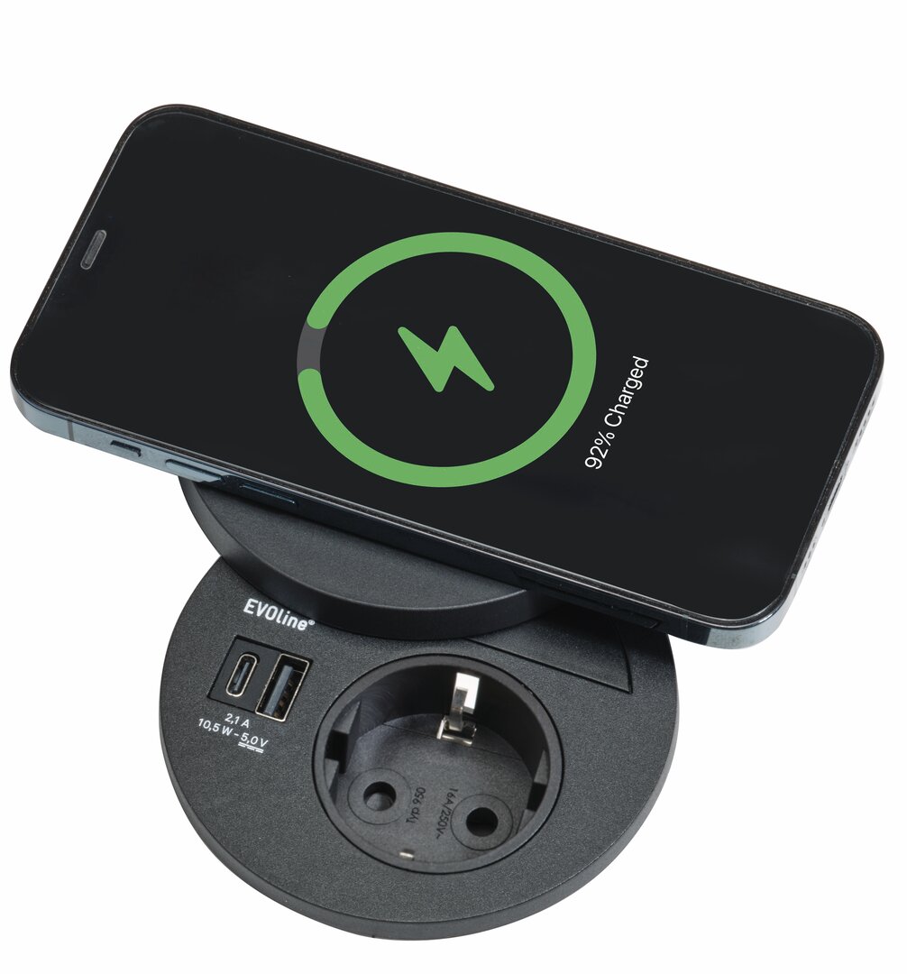 Evoline® Circle80 DisQ, mit belgischer/französischer Steckdose