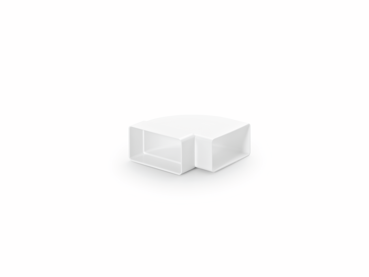 N-RBH 100 coude de tuyau horizontal 90°, blanc