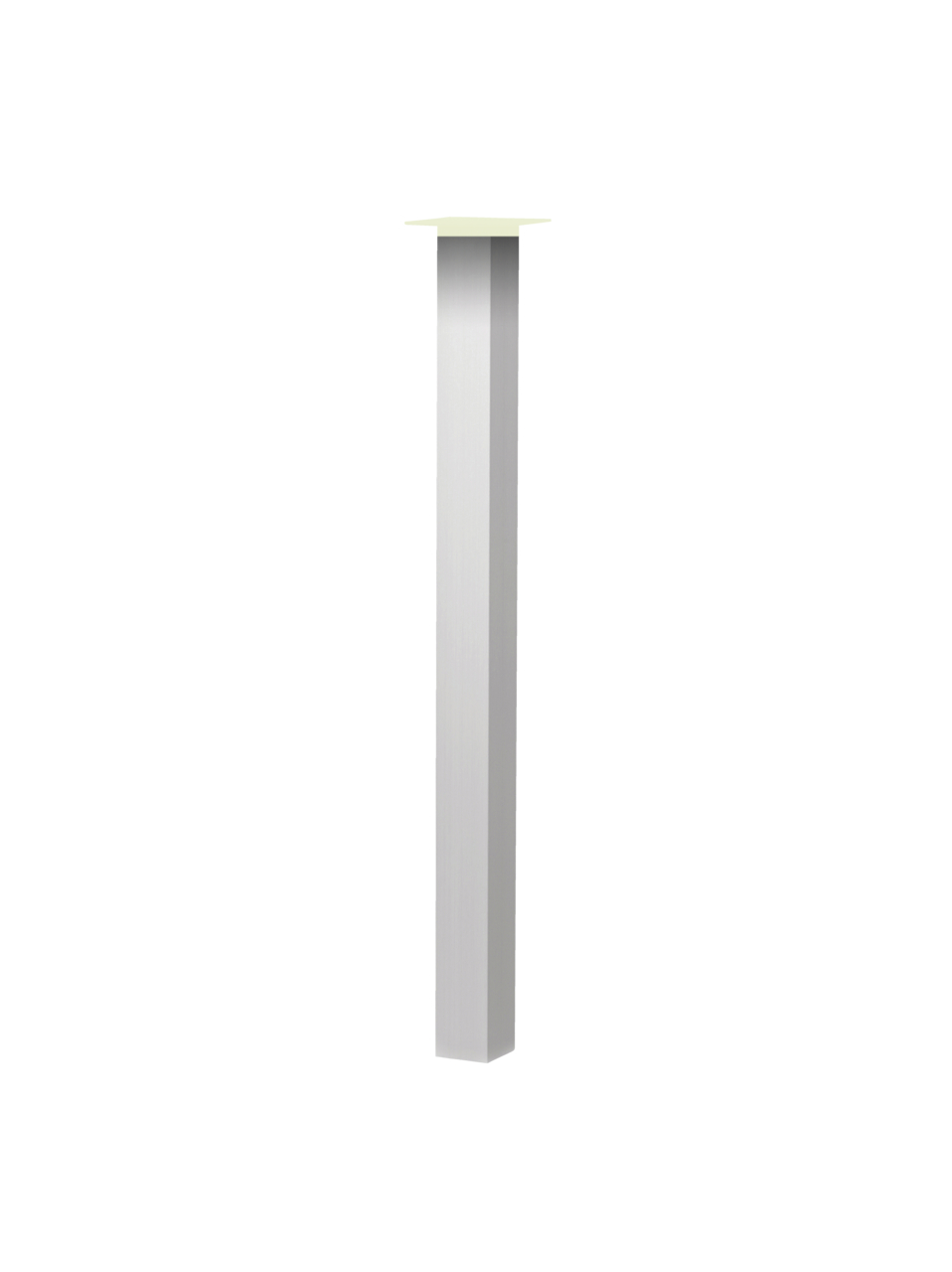 Kreta Vierkantfuß Aluminium, edelstahlfarbig, H 1100 mm