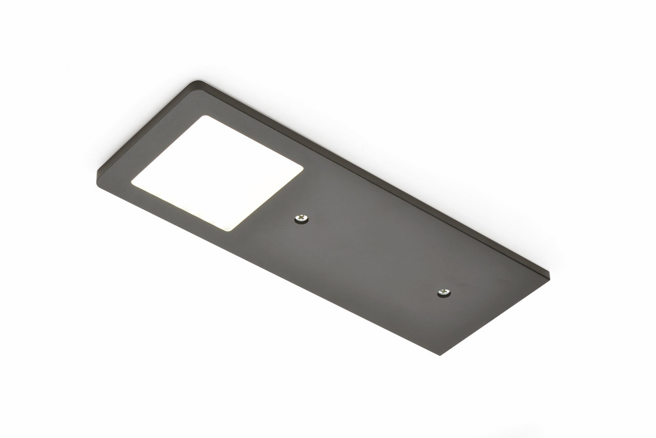 AstraLED SE noir mat, lot de 2, 3000 K blanc chaud