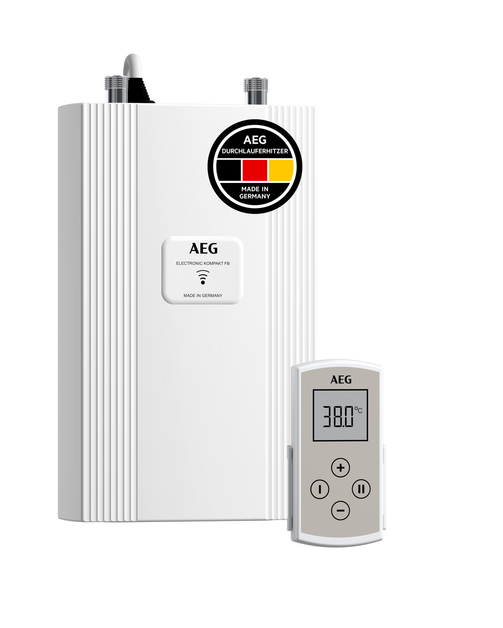 AEG instant water heater, white