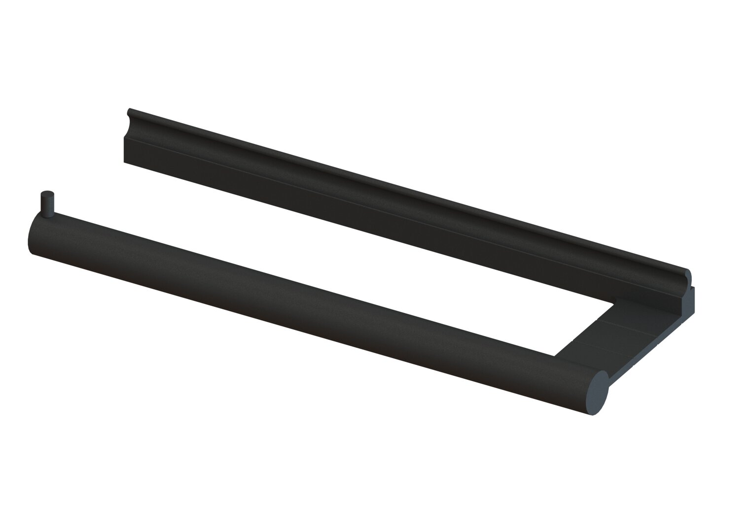  Lucento Papierrollenhalter, schwarz