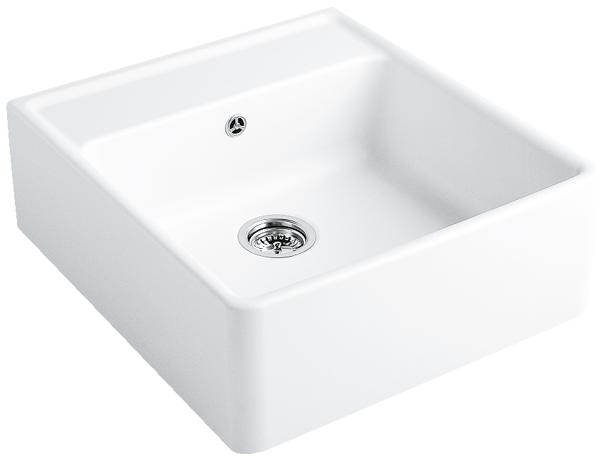 Butler sink single bowl, white glossy Butler sink single bowl, white glossy