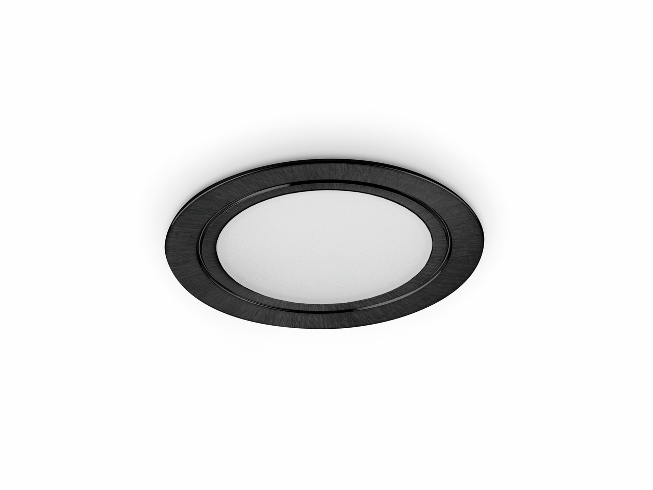 Anelli LED black matt, set 3, 3000 K warm white