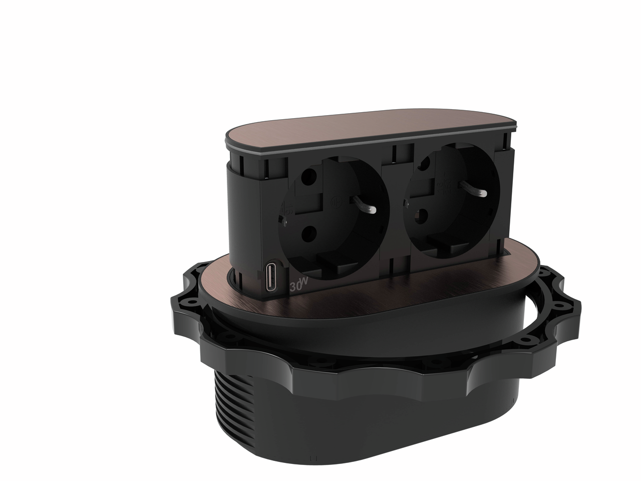 Piccolino, bandeau couleur cuivre