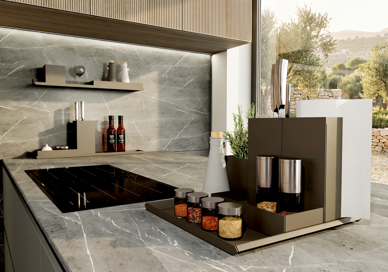 Knife block, 238 x 120 x 120 (H x W x D)