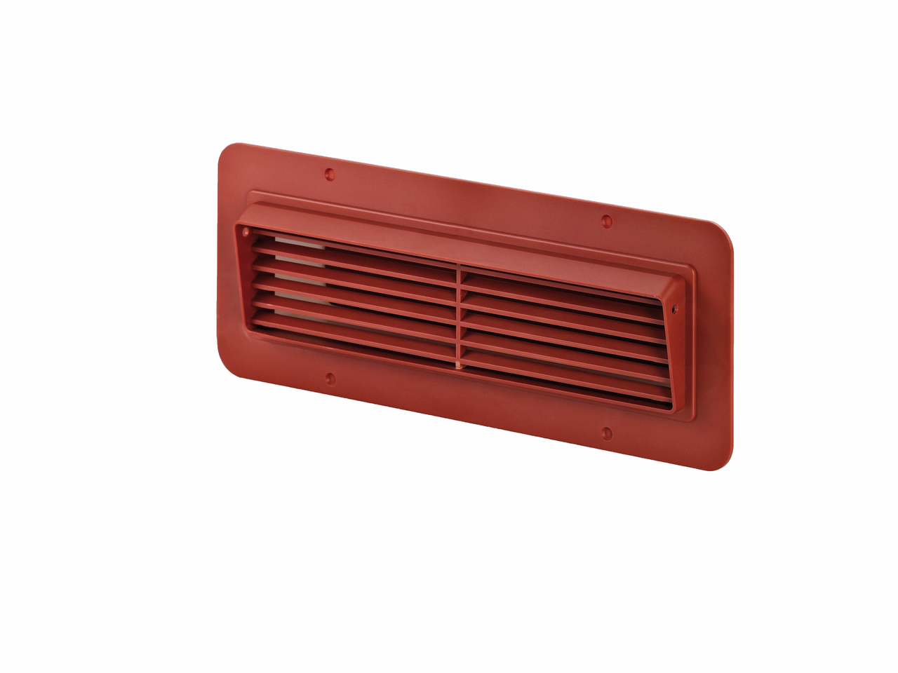 T-ZUL-GI 125 wide duct fresh air grid hood, brick red