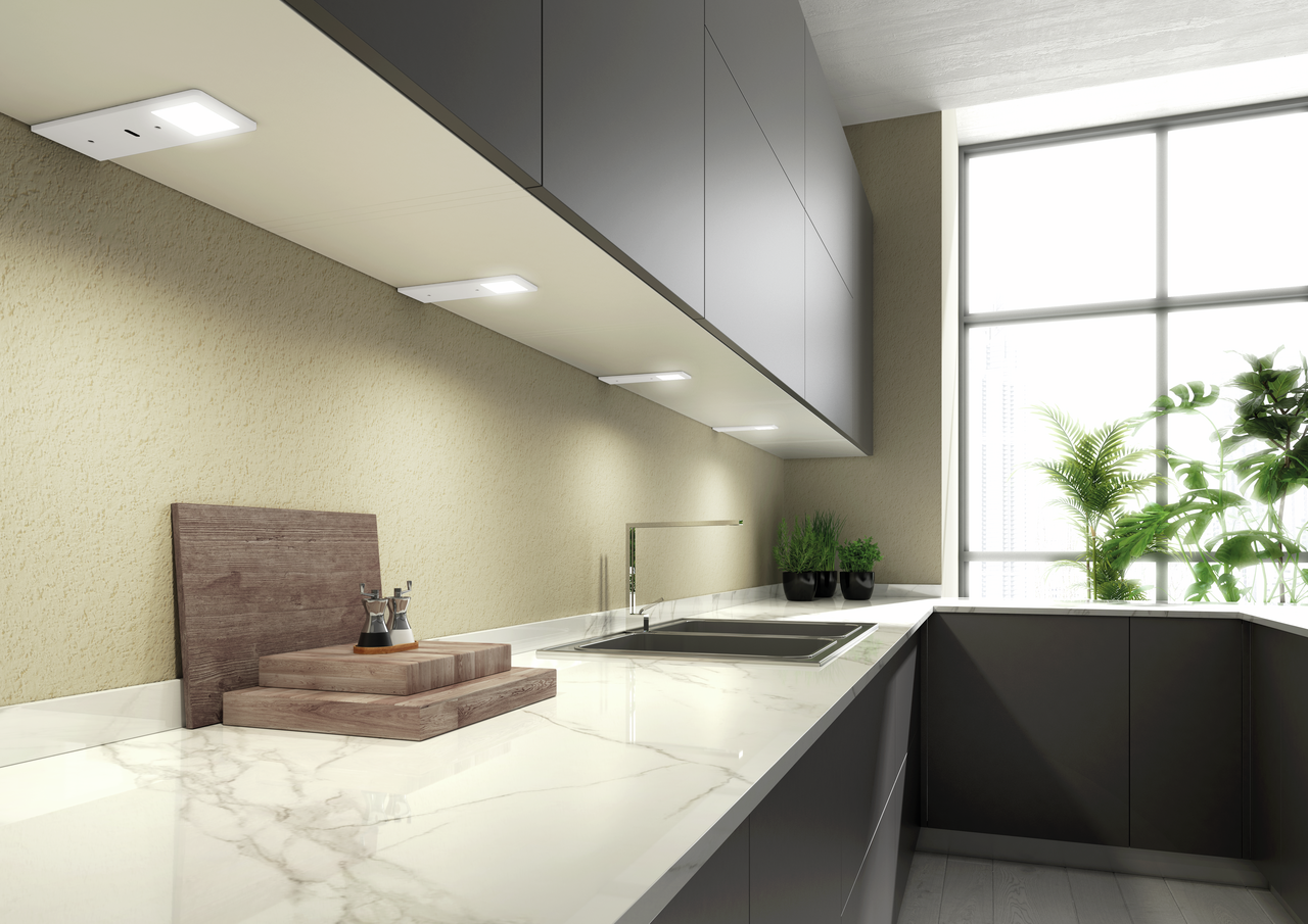 AstraLED SE wit, afzonderlijke lamp met LED Touch s. d., 3900 K neutraal wit