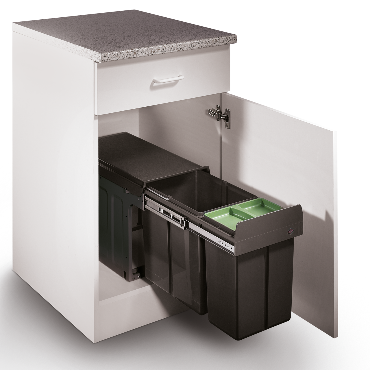 WESCO® Profiline Double-Boy® 345 S/300-2, mit Biodeckel, anthrazit