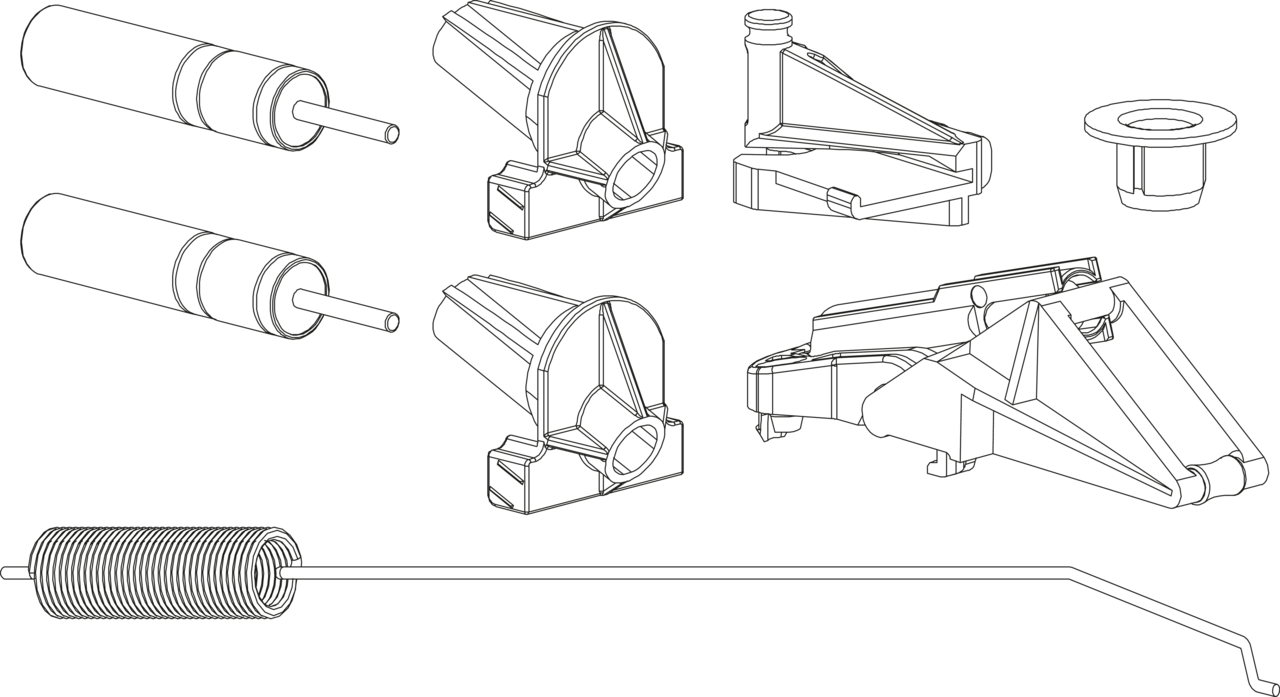  Cornerstone Swing dempingsset, grijs