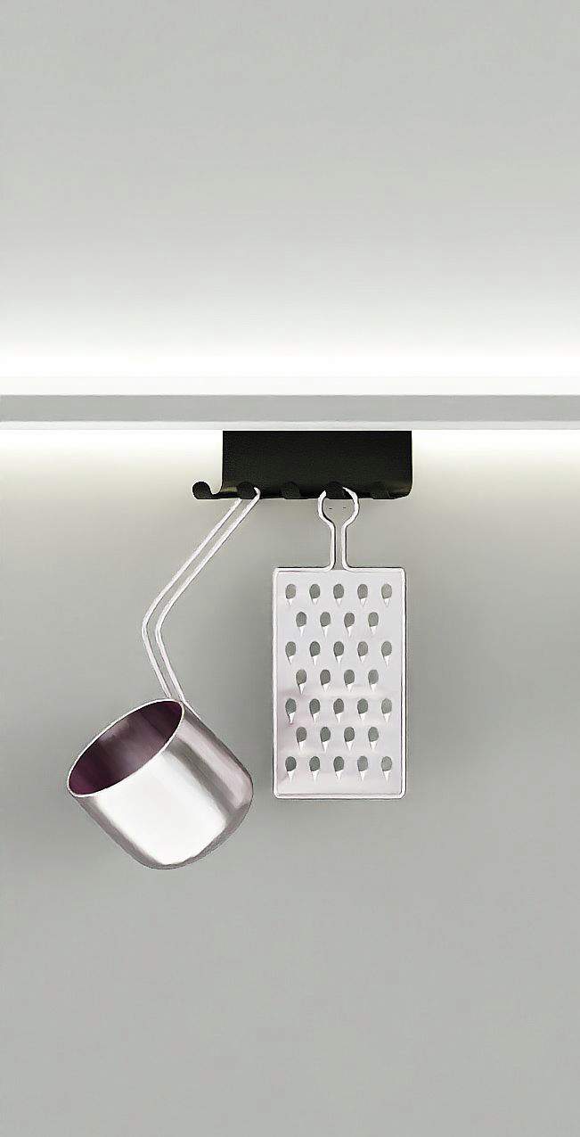  transFORM Hakenleiste, schwarz matt