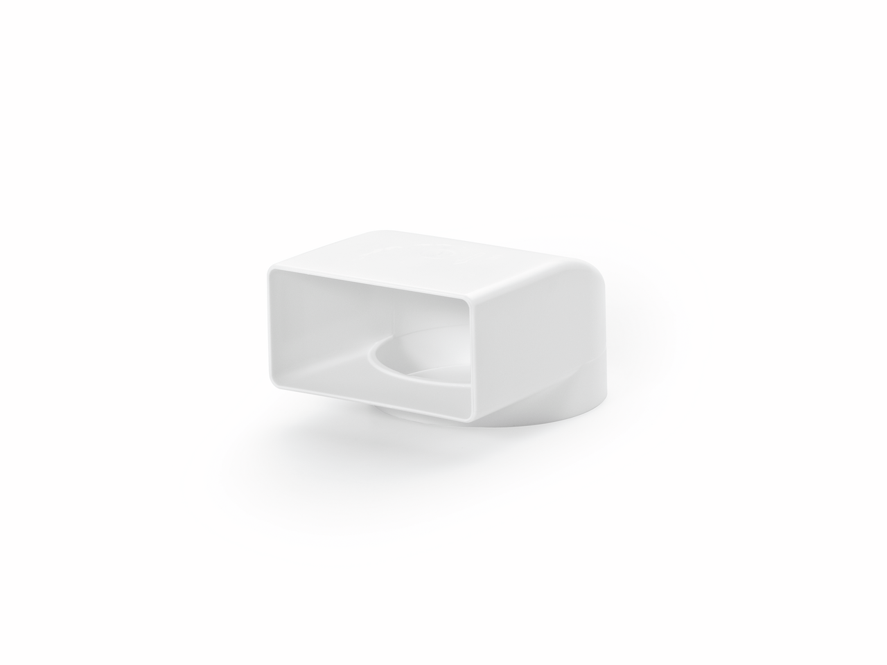 N-UR 100 omkeerstuk 90°, wit