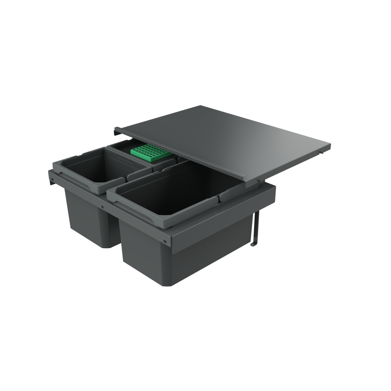 Cox Stand-UP® 250 S/600-3, with bio lid, anthracite, H 250 mm