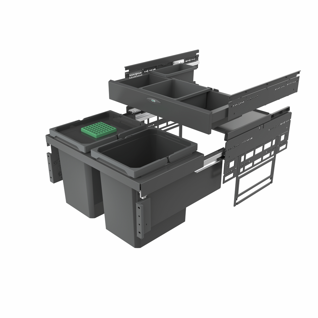 Cox® Base 360 K/600-2 with Base-Board, with bio lid, anthracite, H 460 mm