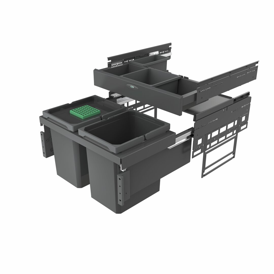 Cox® Base 360 K/600-2 mit Base-Board, mit Biodeckel, anthrazit, H 460 mm