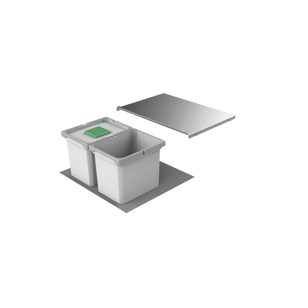 Cox® Box 275 K/600-2, with bio lid, light grey