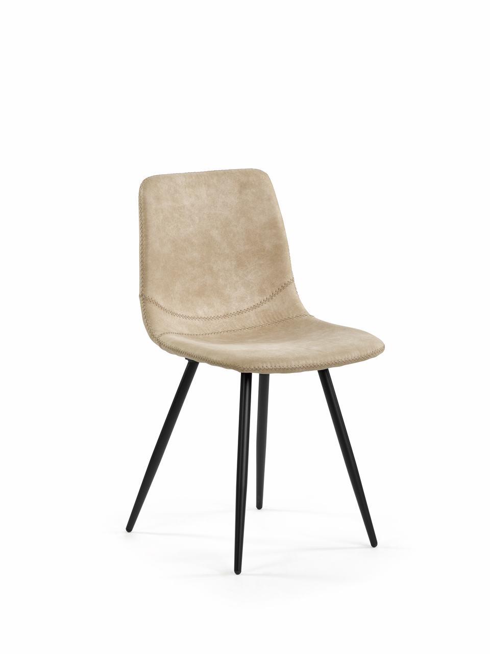 Lino 1KM, onderstel zwart mat, bekleding licht kaki