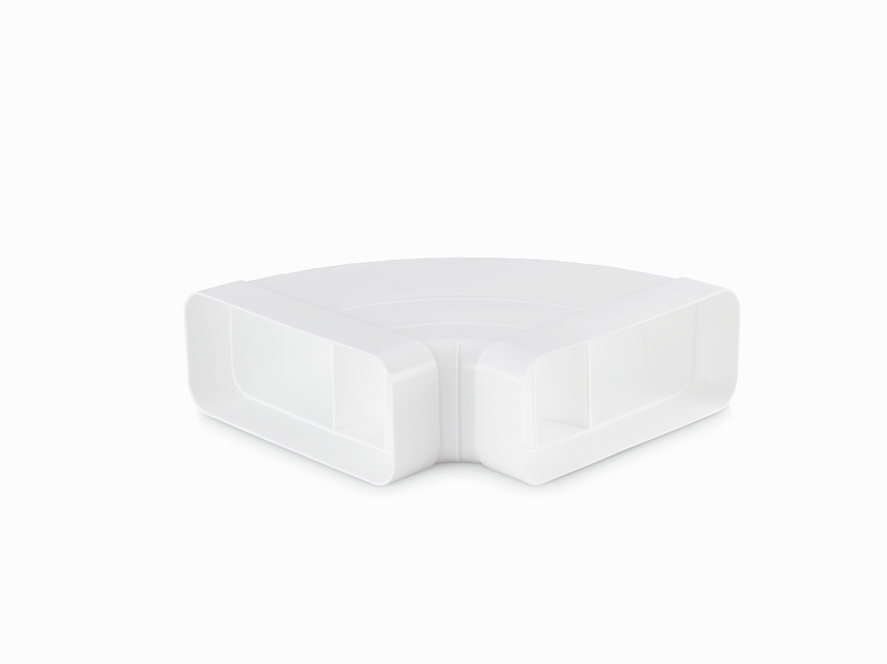 F-RBH 150 coude de tuyau horizontal 90º, blanc  F-RBH 150 coude de tuyau horizontal 90º, blanc