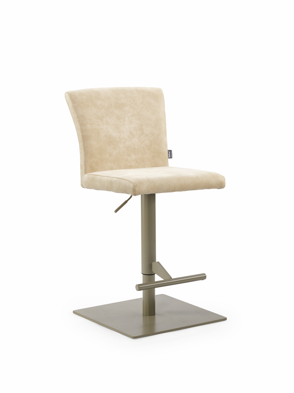 Buono KM, frame pearl grey metallic, angular, cover light khaki