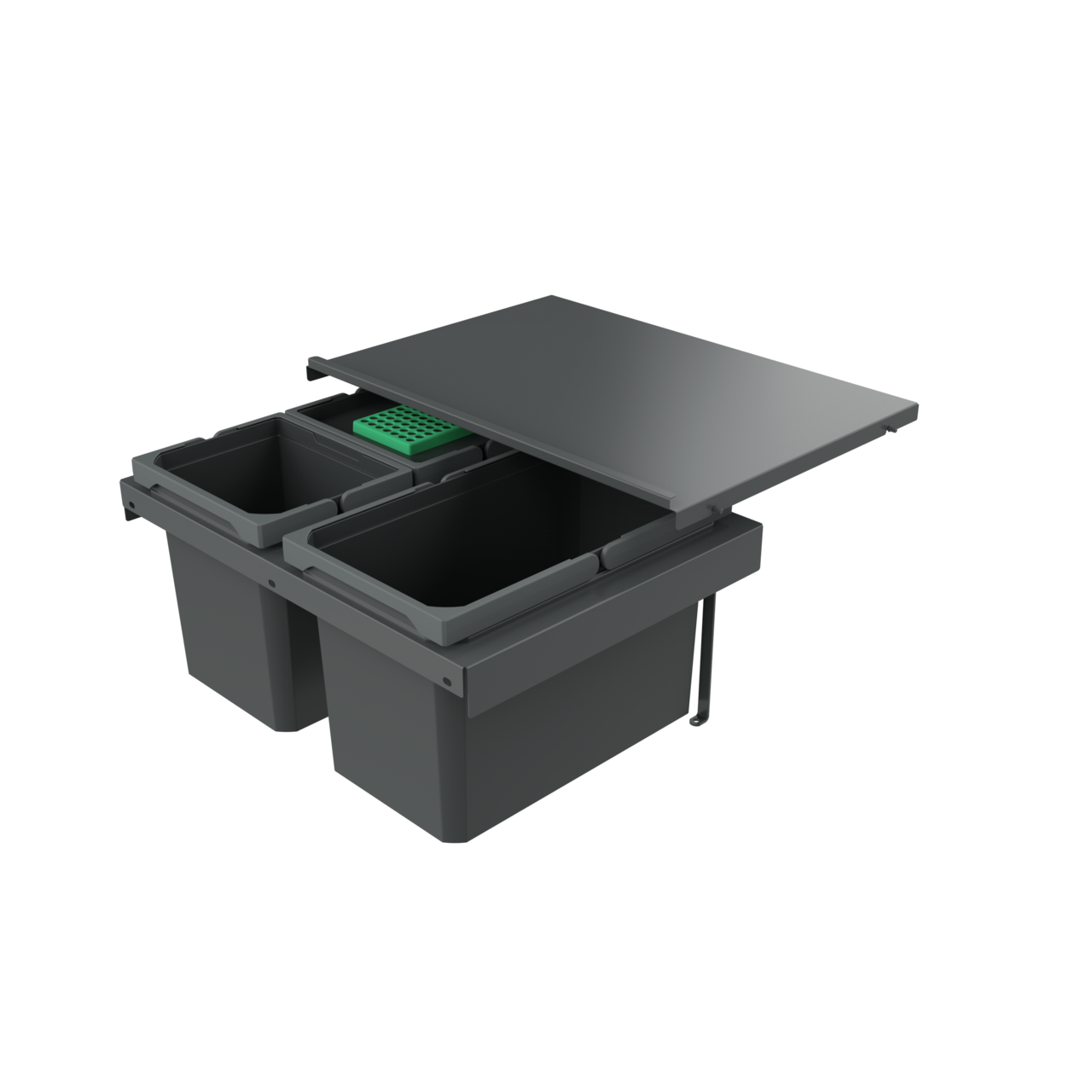 Cox Stand-UP® 280 S/600-3, with bio lid, anthracite, H 280 mm