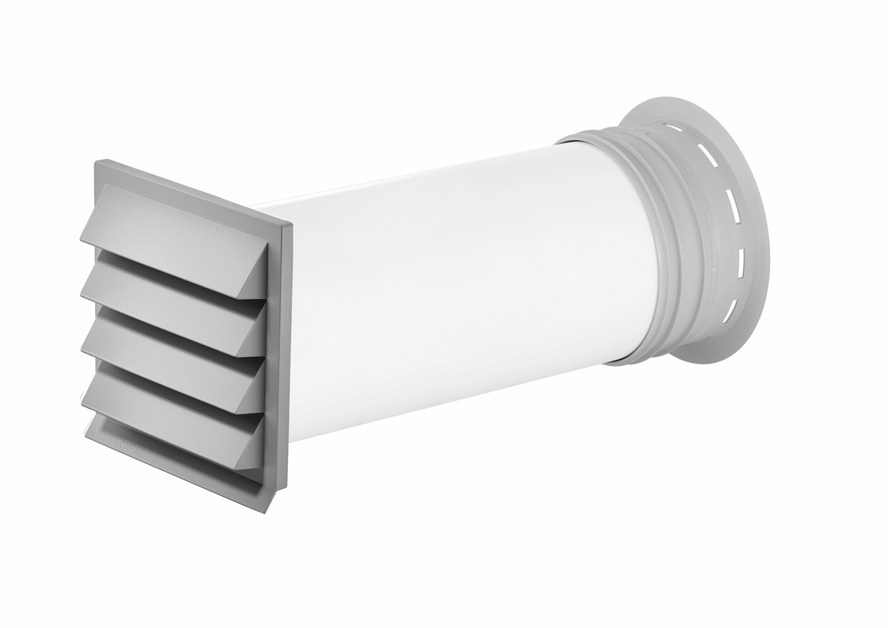 PRIME flow P-K-Klima-R 150 muurdoorvoerunit, lichtgrijs
