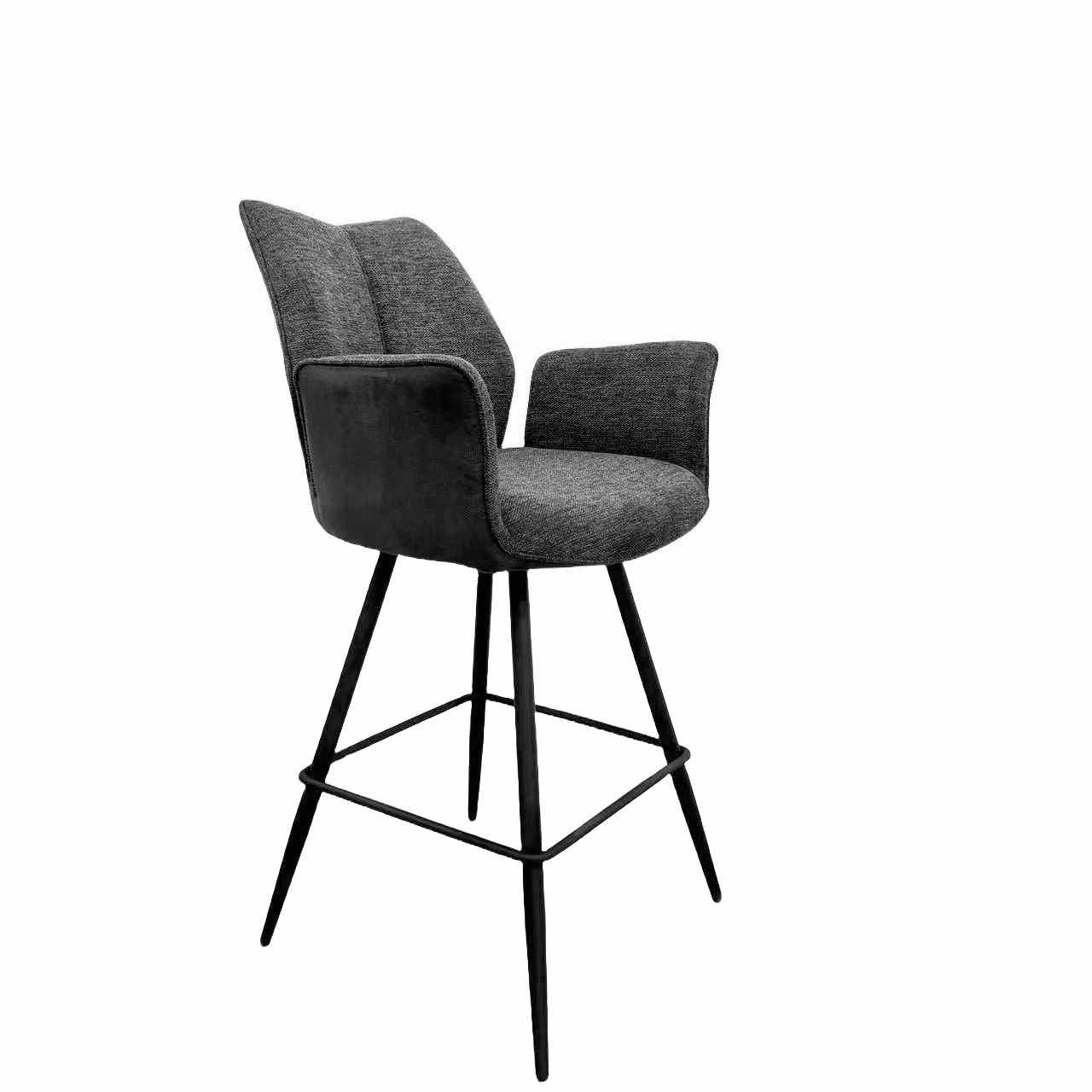 Stella 2AS, frame black matt, rotatable, cover dark grey