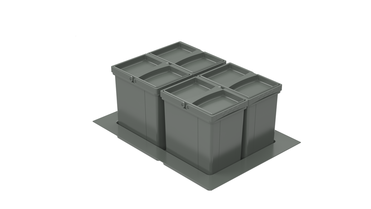 WESCO® Pullboy Versa® 265 S/500-4, antraciet, H 265 mm