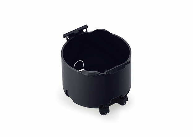 Einbaudose 1, schwarz  Einbaudose 1, schwarz