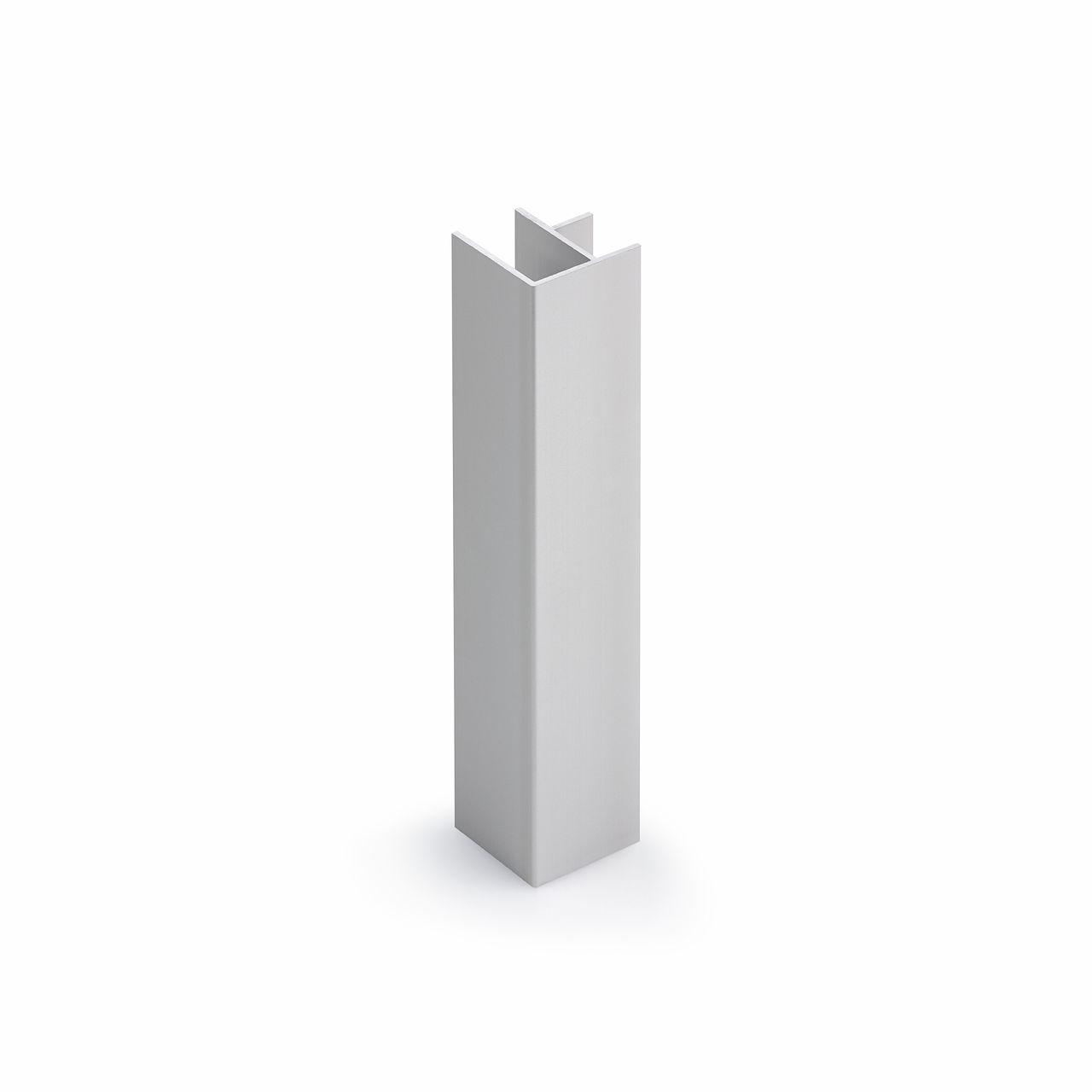 PRIME flow Base corner plates, H 100 mm, stainless steel coloured