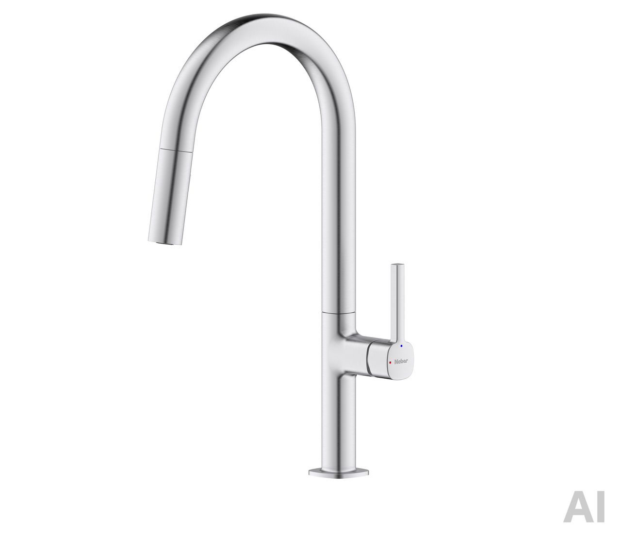 Reban 6, stainless steel coloured, high pressure