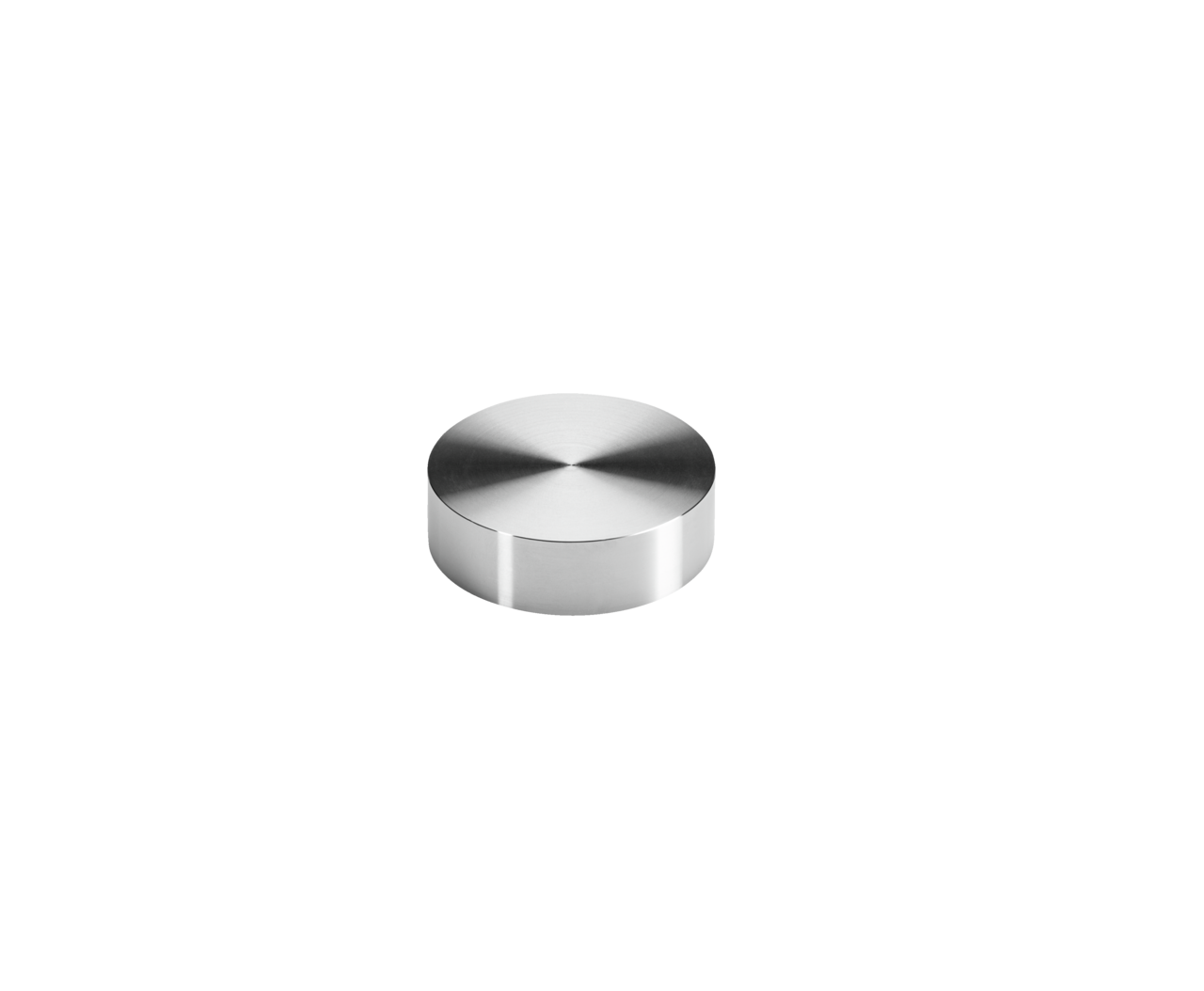  Glass adapter disk, stainless steel, Ø 50 mm