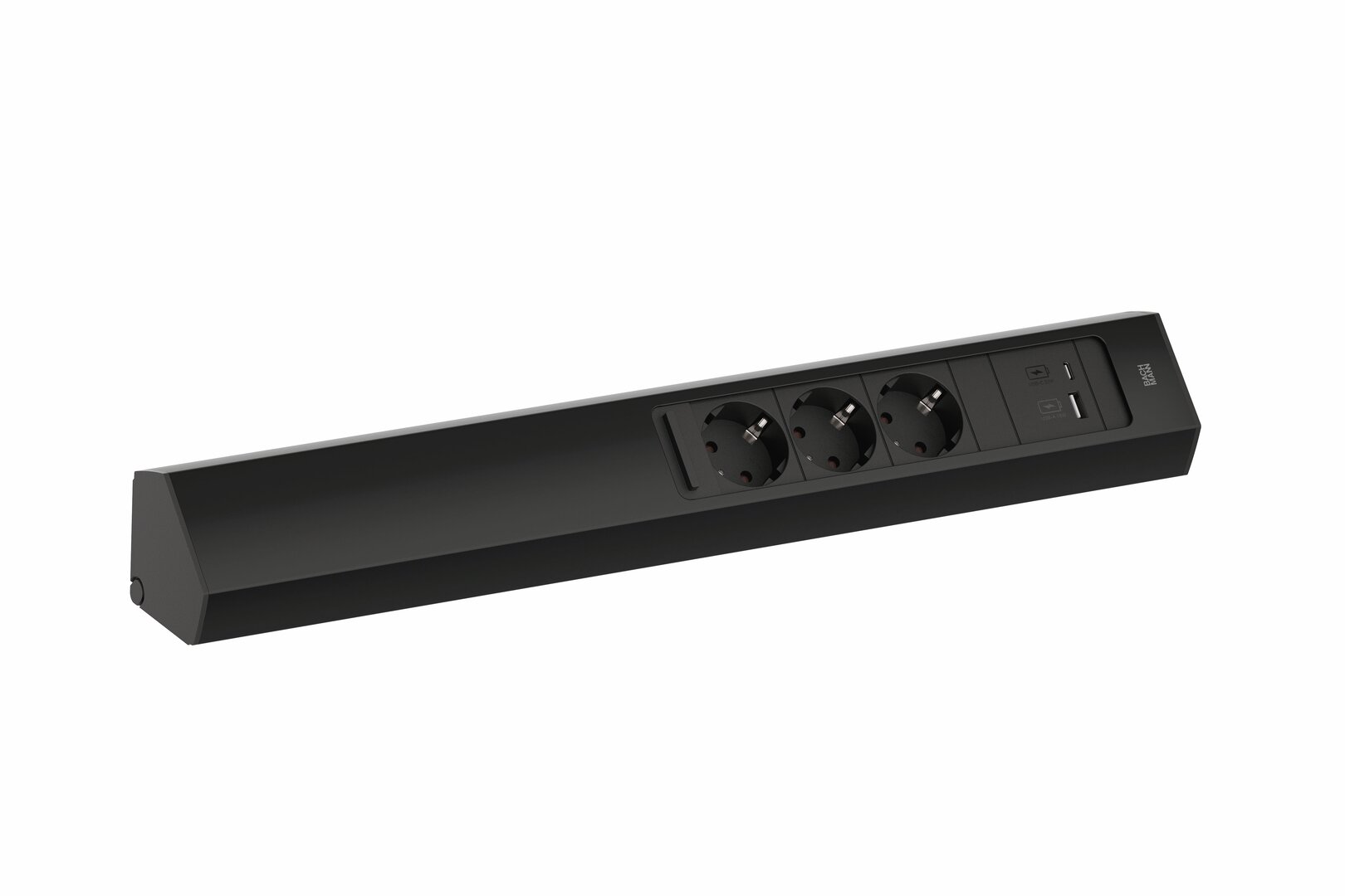 Casia 2L Steckdosenleiste USB A+C, schwarz matt