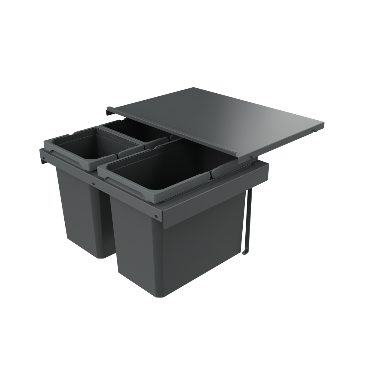 Cox Stand-UP® 350 S/600-3, zonder biologisch deksel, antraciet, H 350 mm