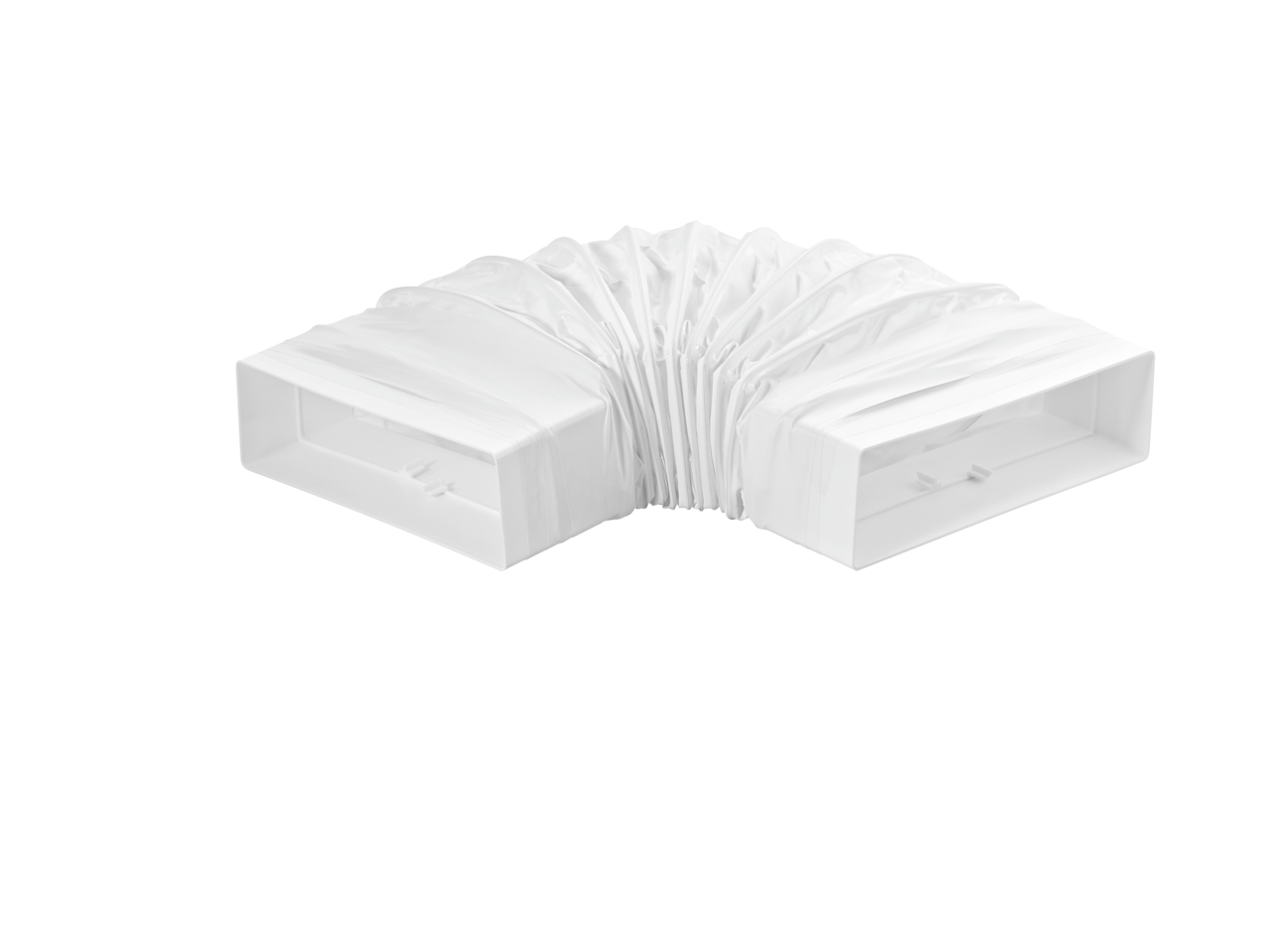 T-RBFLEX 125 wide duct bend, white