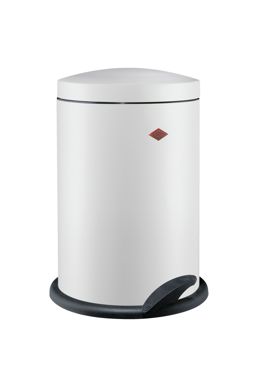 WESCO® Pedal bin 116, white matt