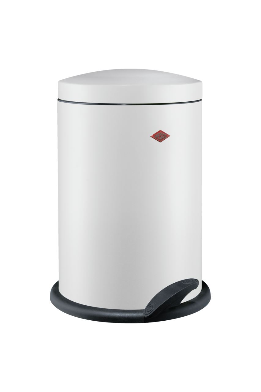 WESCO® Pedal bin 116, white matt