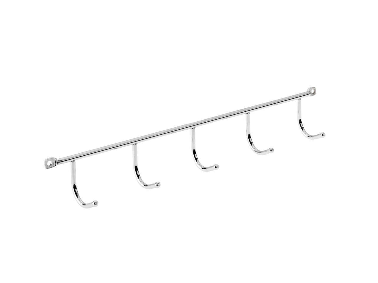 Barre de crochets, chrome