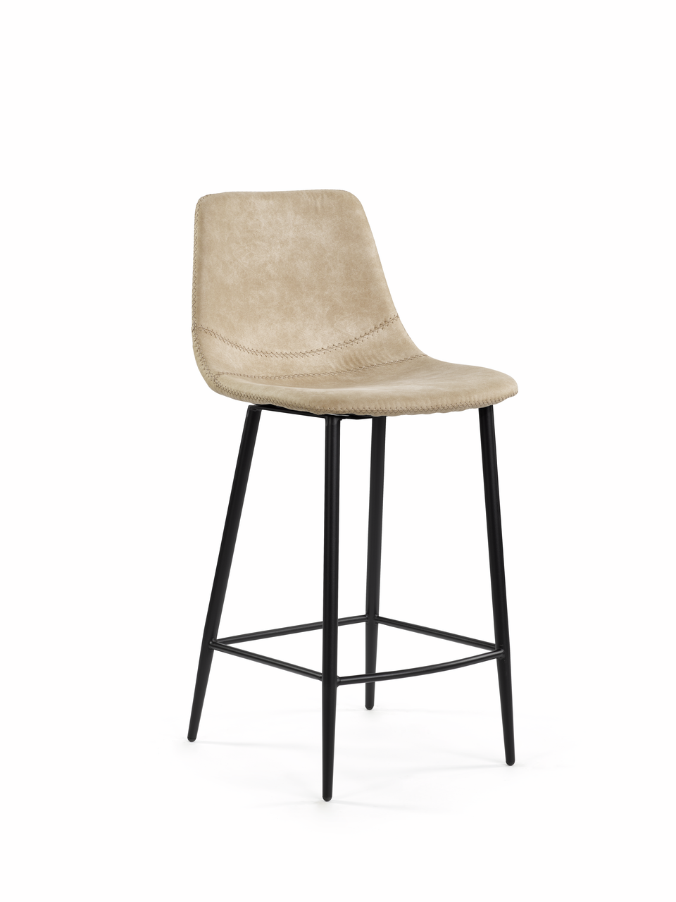 Lino 2KM, frame black matt, cover light khaki