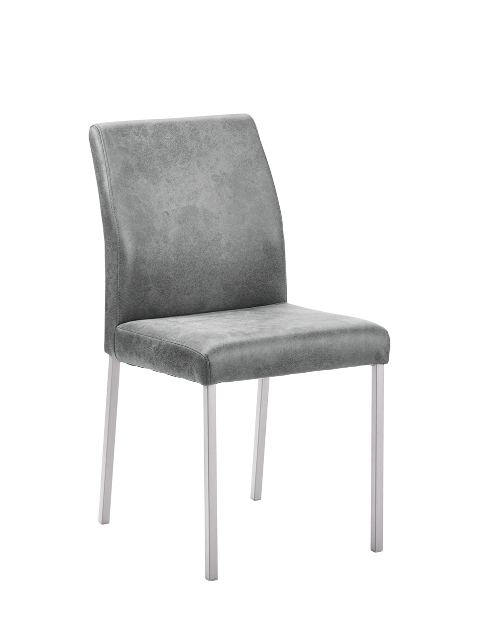Barile 1WS, Chair, frame stainless steel, cover light grey (34353)