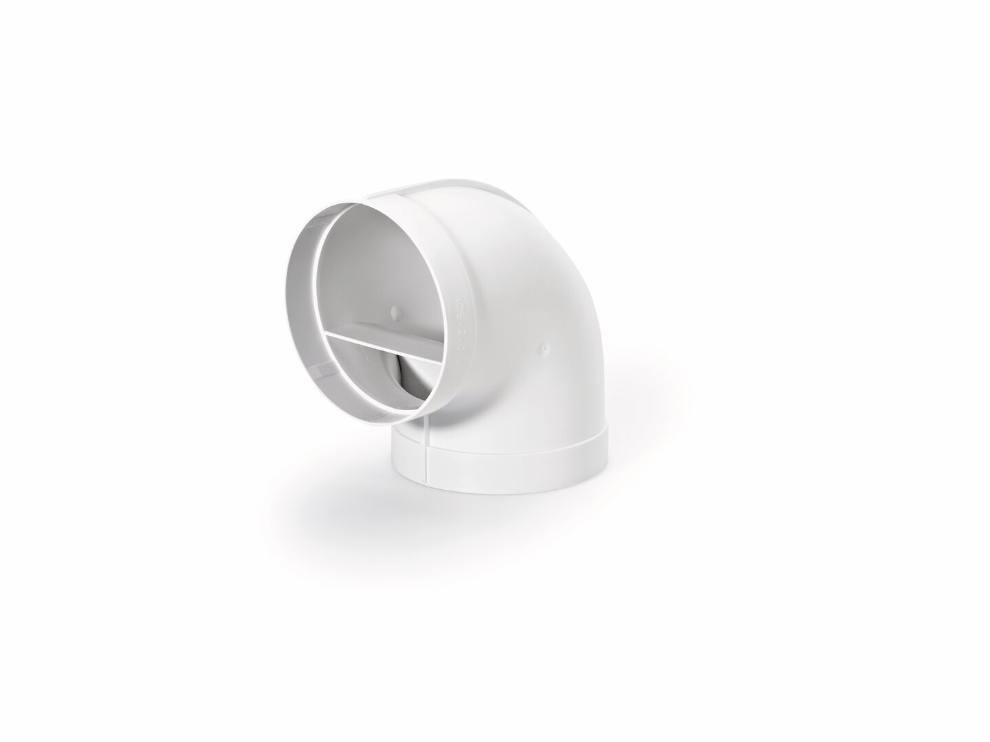  R-RBV flow 125 buisbocht 90°, wit