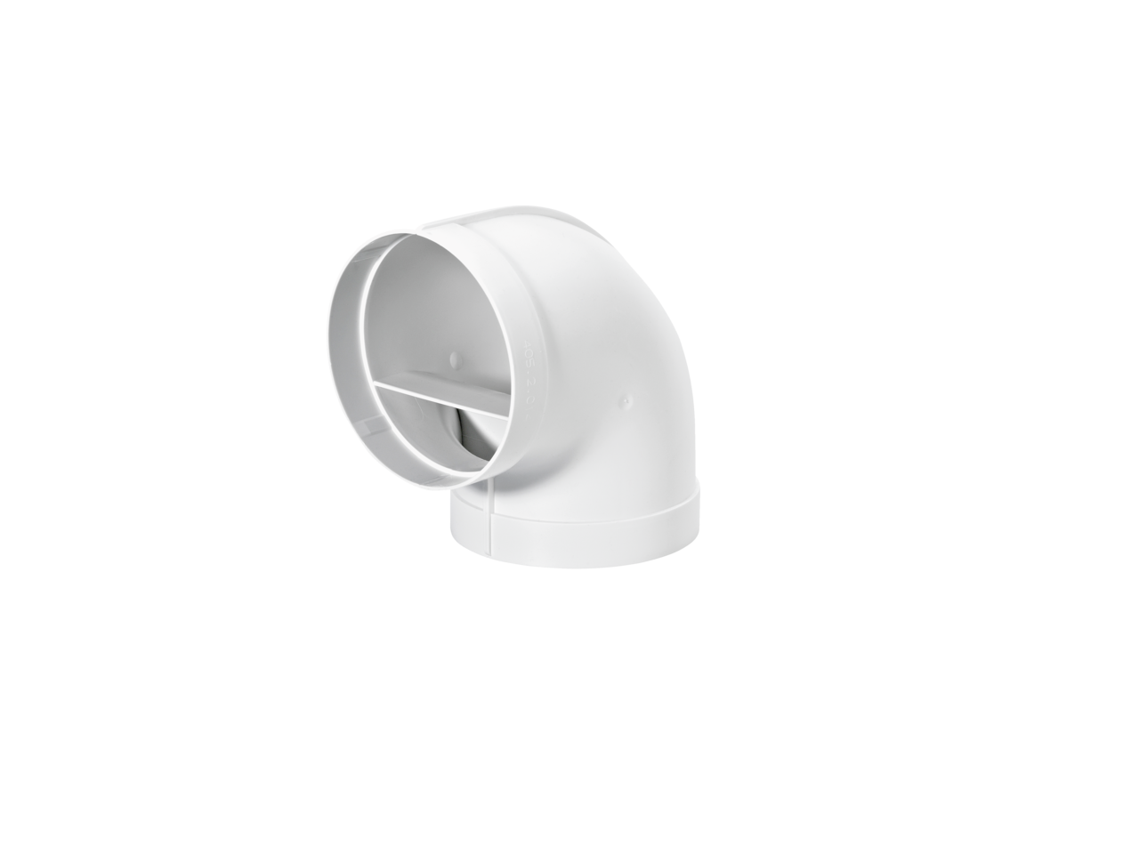 R-RBV flow 125 buisbocht 90°, wit  R-RBV flow 125 buisbocht 90°, wit
