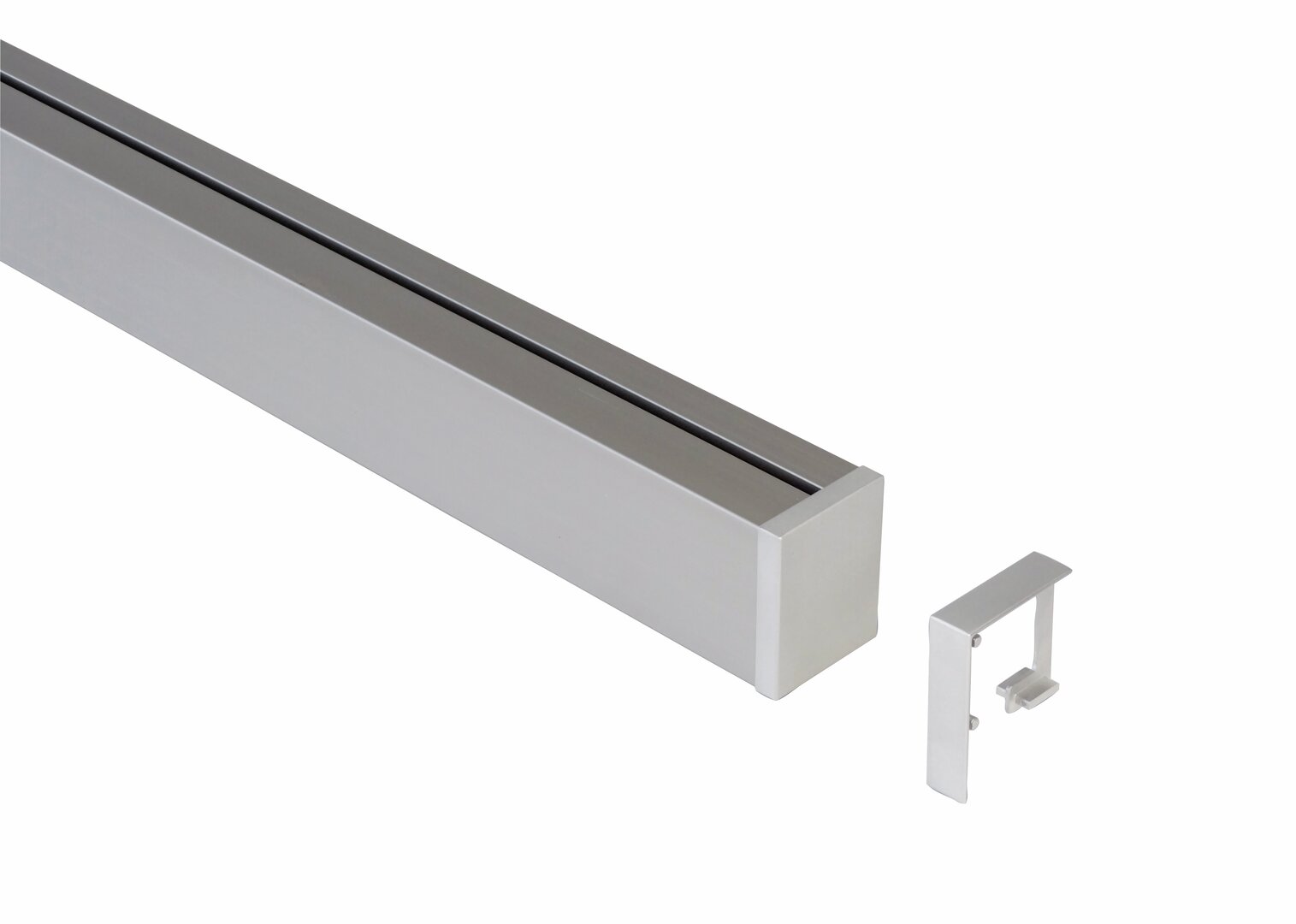 Lot d’1 barre profilée Linero MosaiQ, L 1200 mm, couleur acier inox