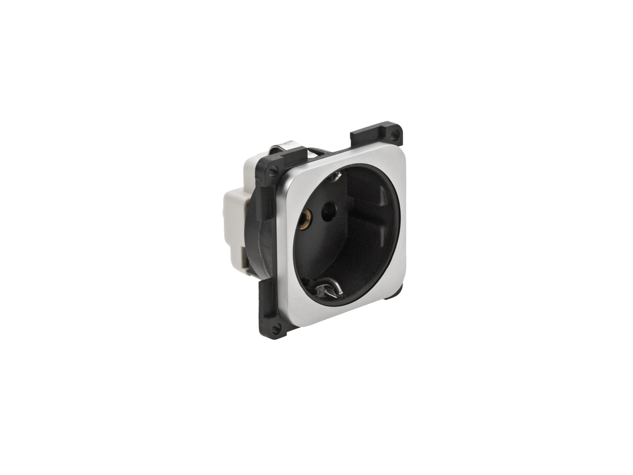  Schukosteckdose, silberfarbig/schwarz