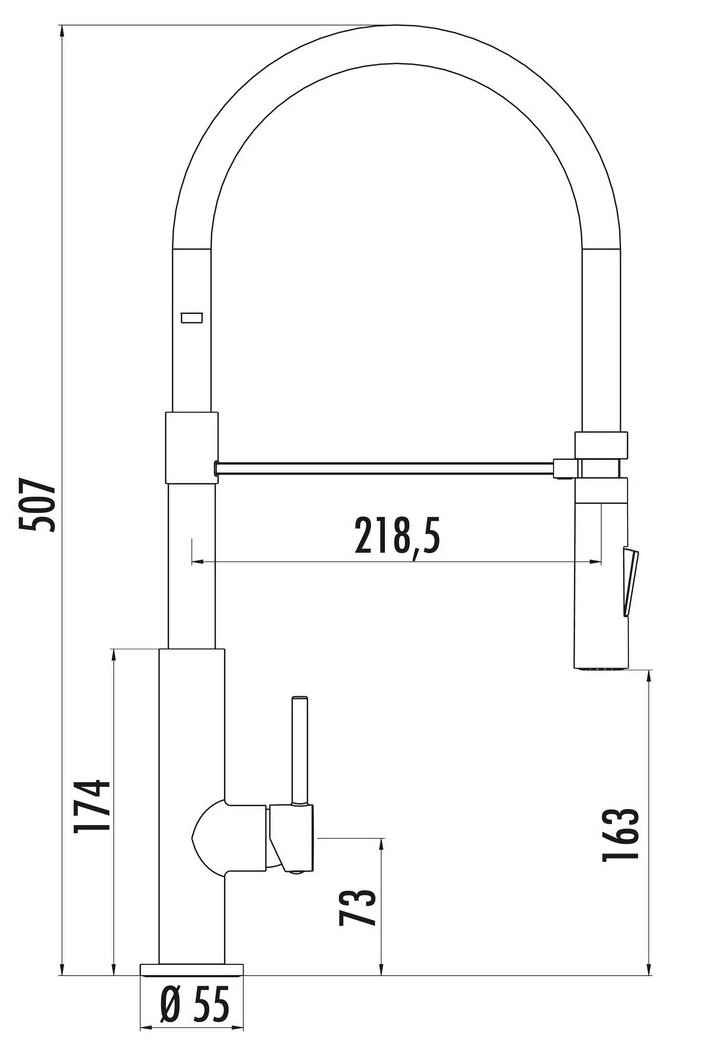 LINEA Drive 4, edelstahlfarbig, Hochdruck