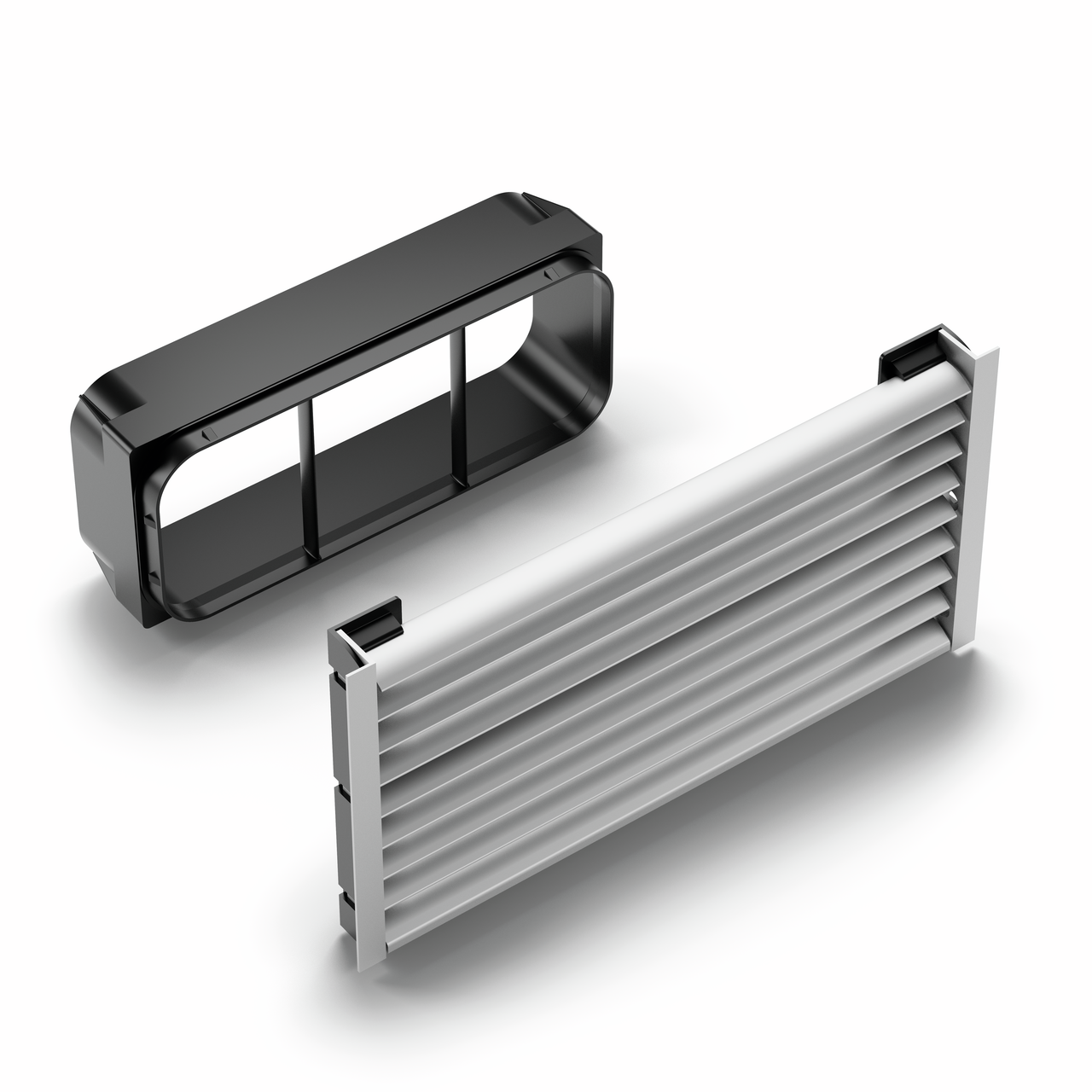 PRIME flow Base ventilation grid flow, stainless steel coloured, W 150 mm, L 297 mm